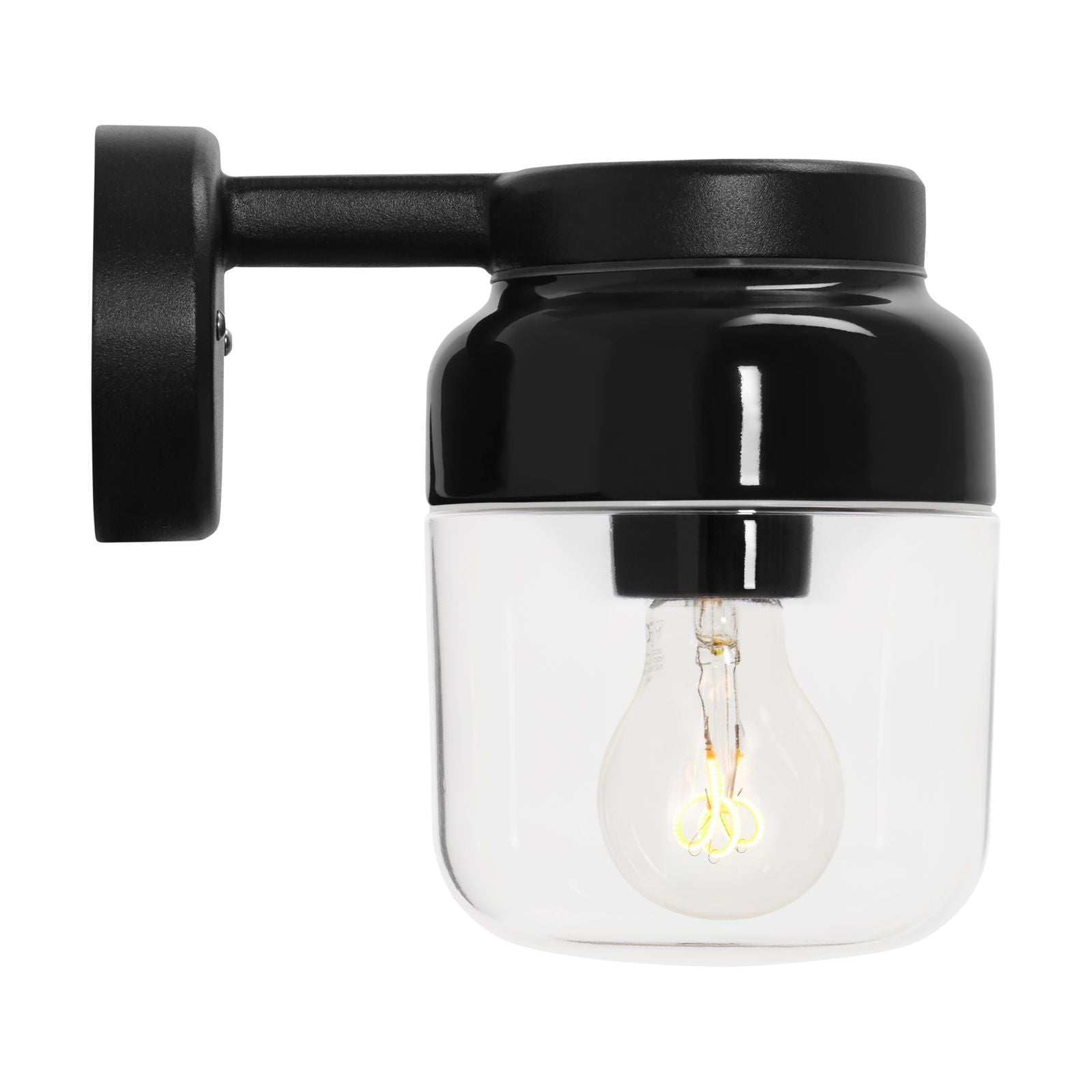 Ohm Wandleuchte 140/205 Ø123.5mm IP44 klarglas | Ifö Electric