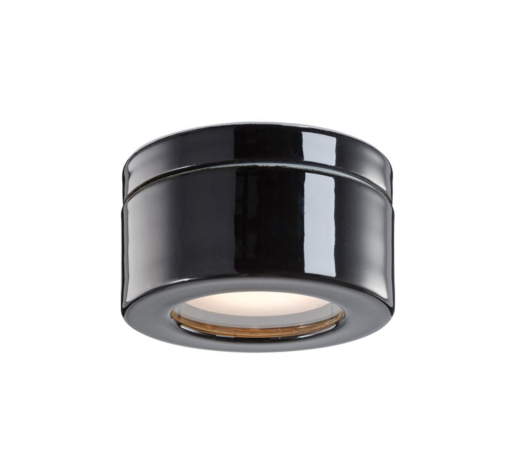 Cool high Wand-/ Deckenleuchte – Porzellanleuchte GX53 IP44 schwarz | Ifö Electric