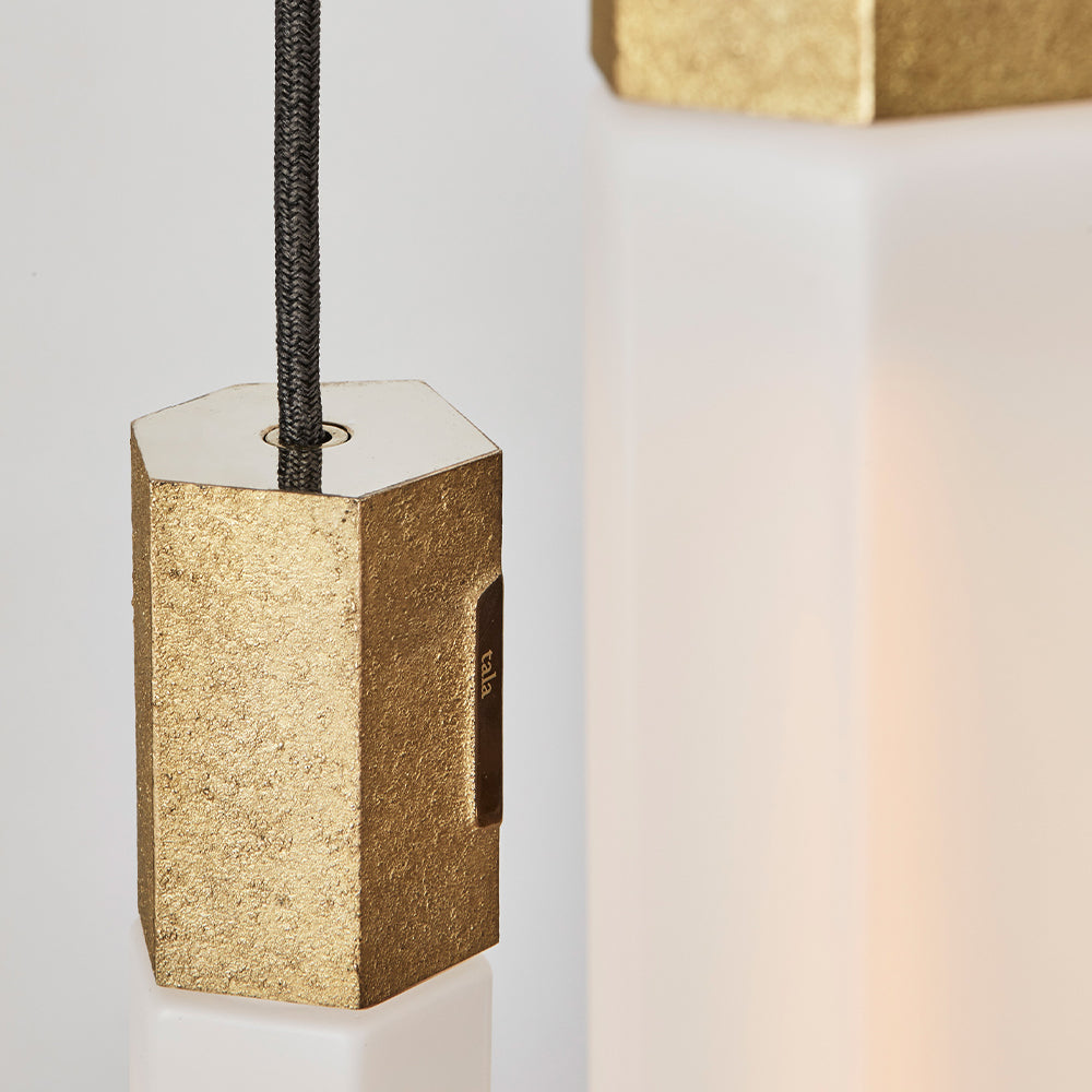 Basalt Pendelleuchte Messing | Tala