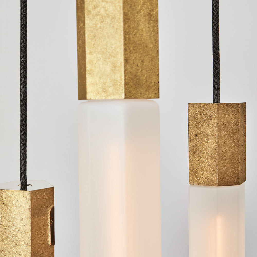 Basalt Pendelleuchte Messing | Tala