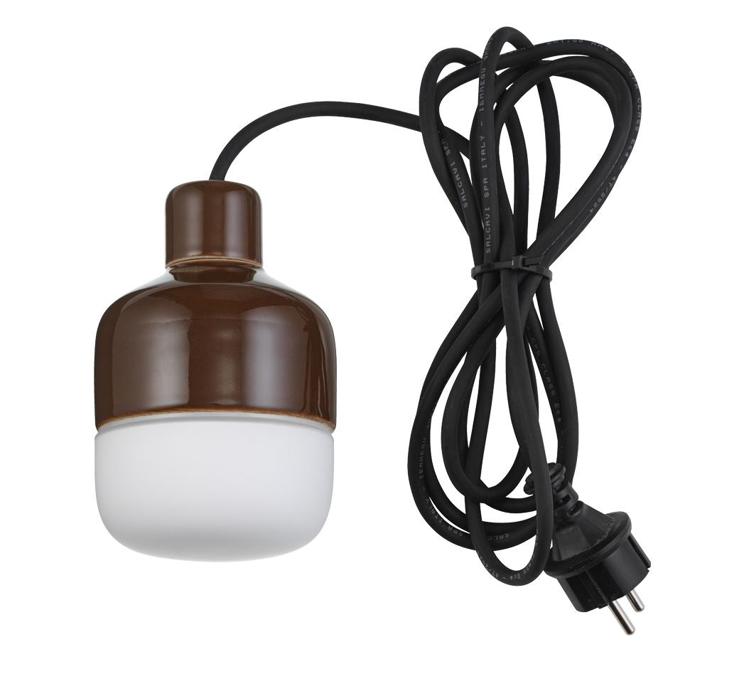Ohm 100/155 Pendelleuchte Outdoor G9 matt opal IP44 | Ifö Electric