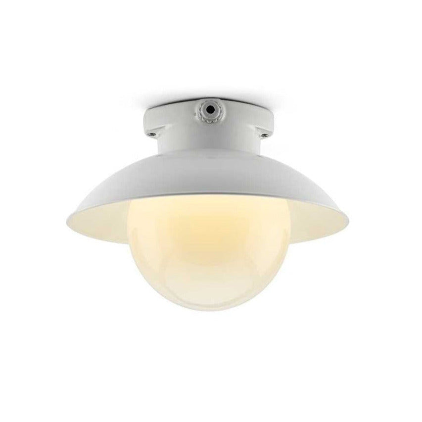 Lampenschirm Leuchtenbaukasten M Stahlblech rundgebogen weiss