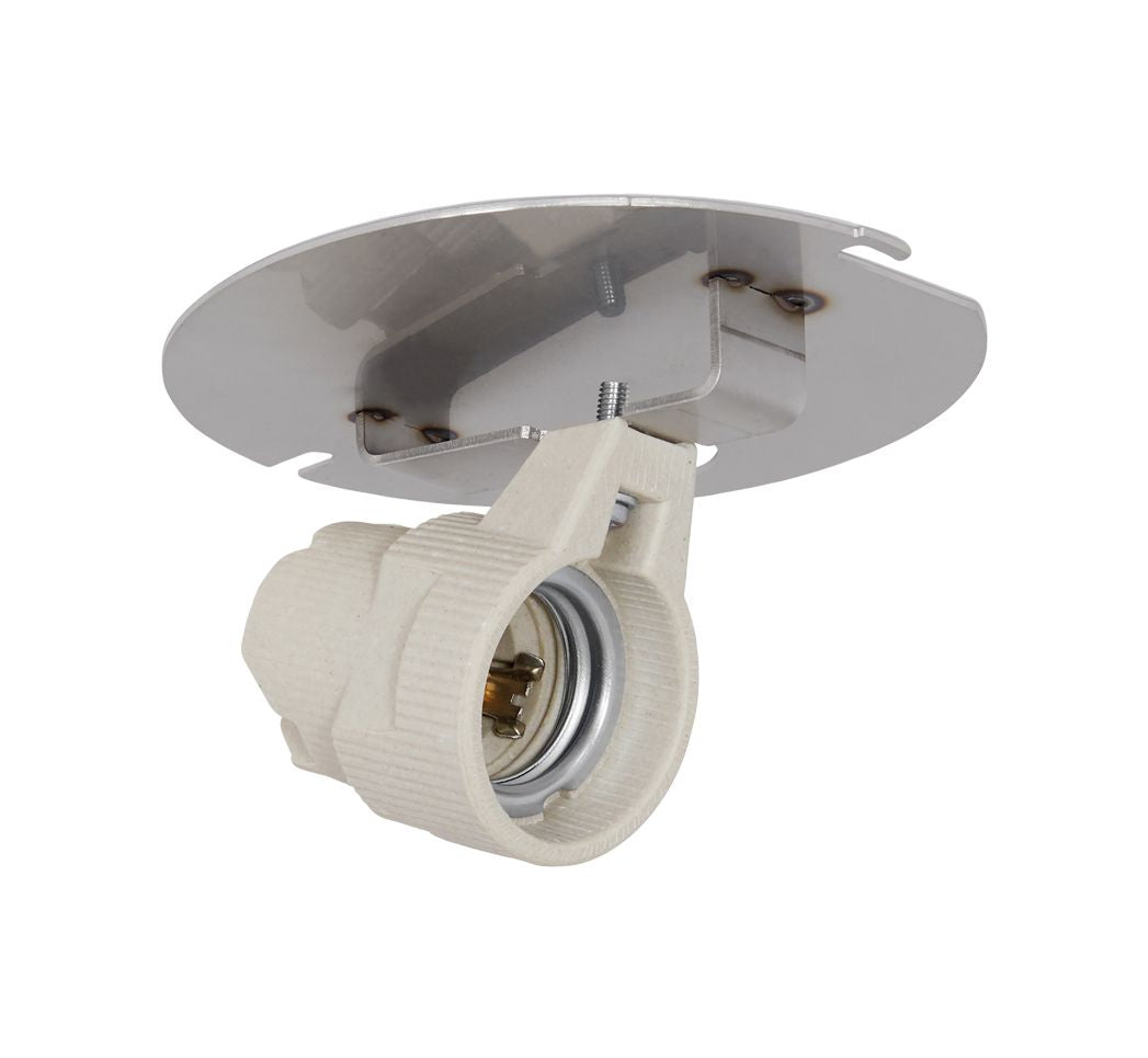 Lampenfassung E27 schräg mit Reflektoren, für Gewindesockel Ø123.5mm | Ifö Electric