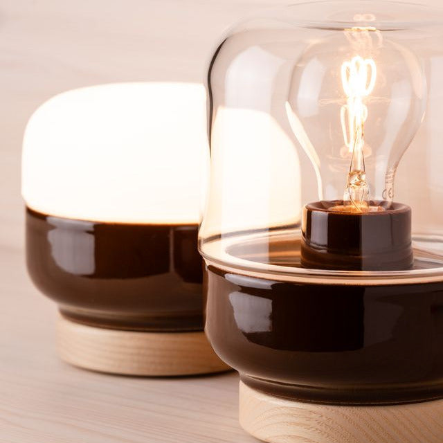 Table lamp Porcelain Ohm Table 140/190 E27 Clear glass IP20 | Ifö Electric