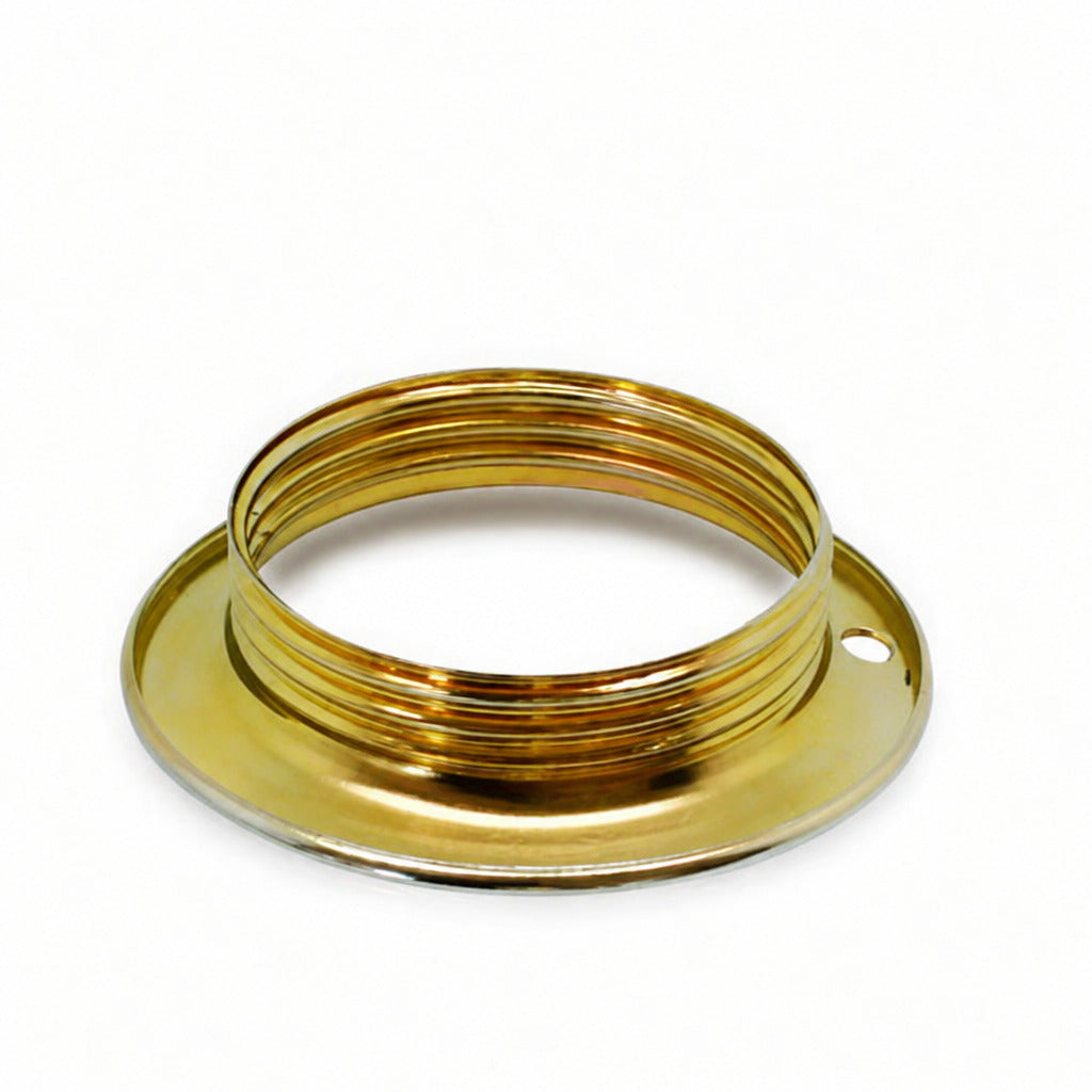 Stellring Messing breite Kante E27 Fassung