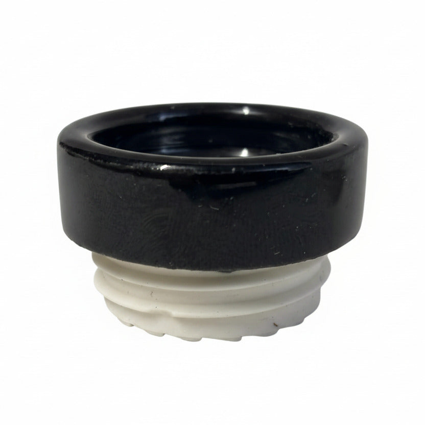 Pièce de rechange : Bague douille E27 rétro en porcelaine, droite / biseautée