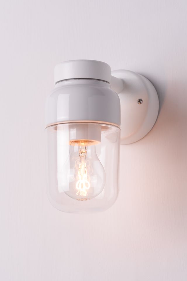 Applique Ohm 100/210 Ø84,5mm verre transparent IP44 | Ifö Électrique