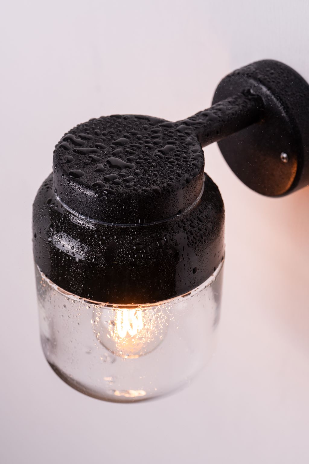 Ohm Wandleuchte 140/205 Ø123.5mm IP44 klarglas | Ifö Electric