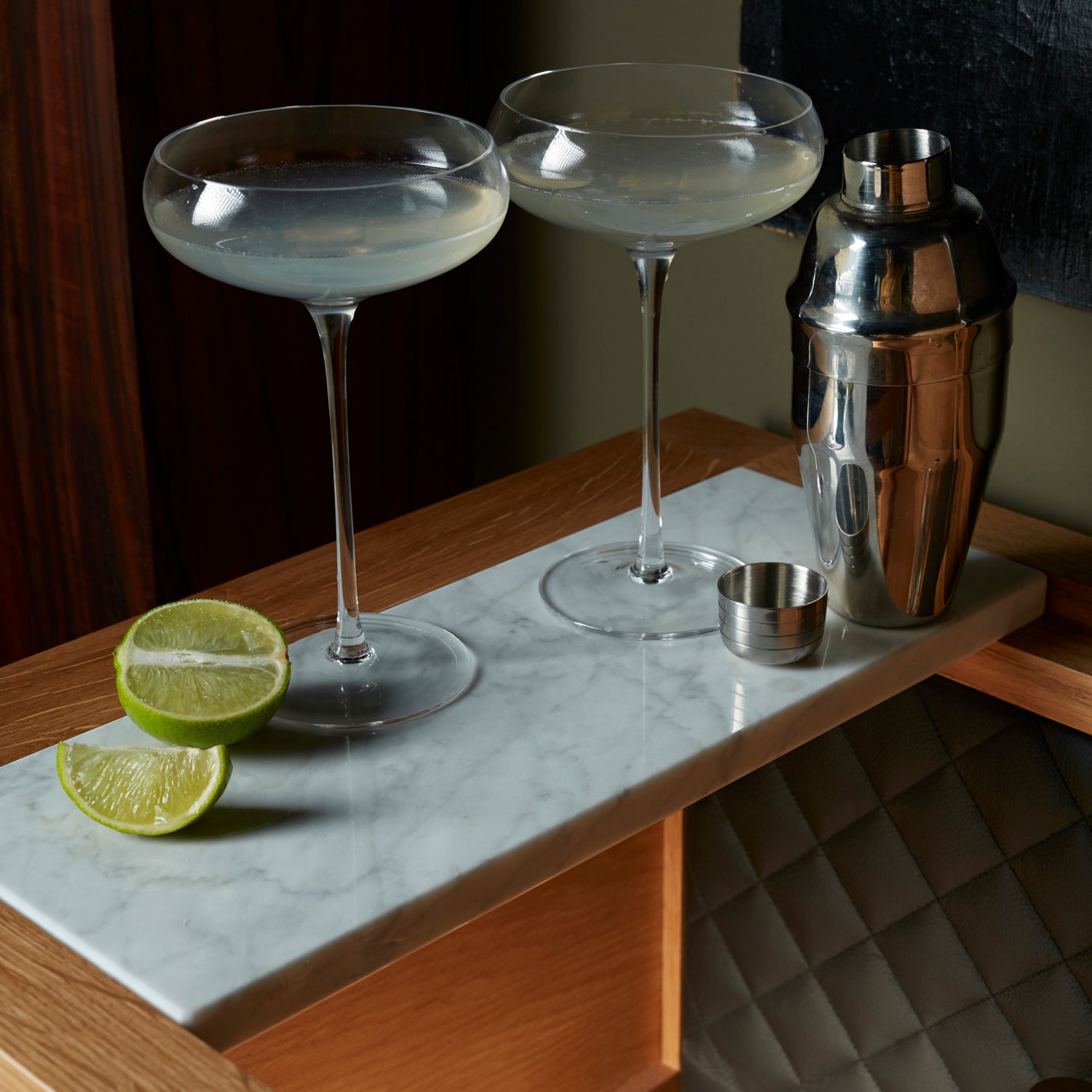 Detail Marmor The Popstar Gin- und Cocktail Bar Eiche | Buster & Punch