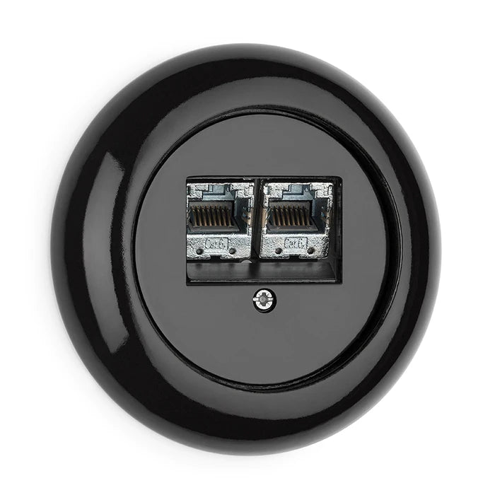 Datendose THPG Porzellan schwarz
