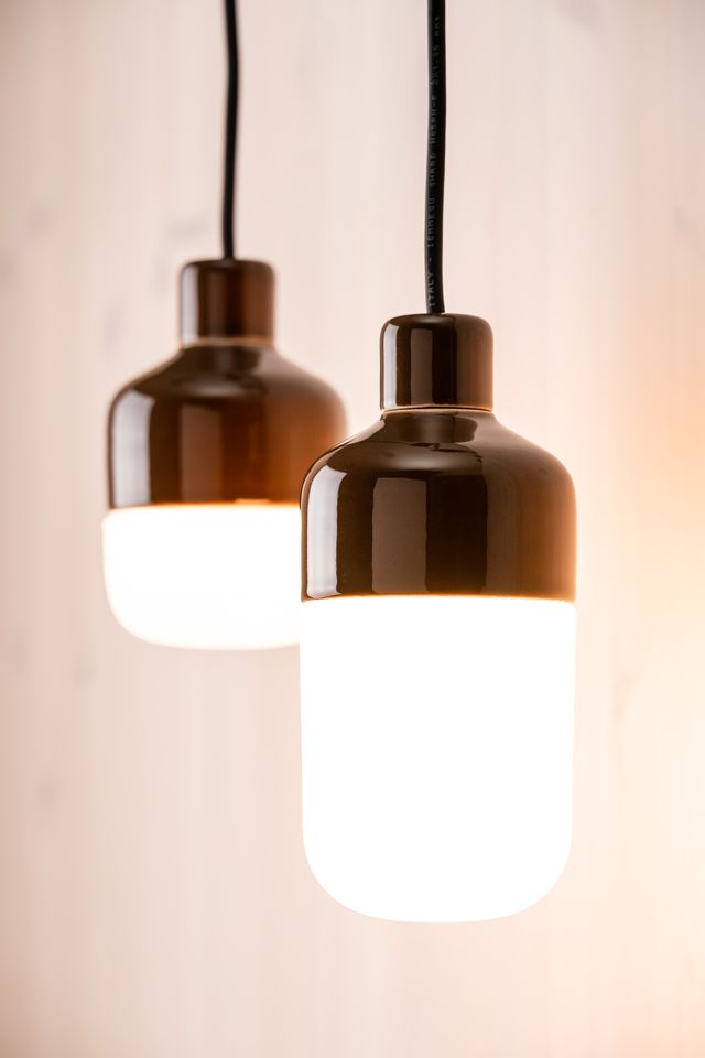 Ohm Pendelleuchte Porzellan 100/215 matt opal IP44 | Ifö Electric