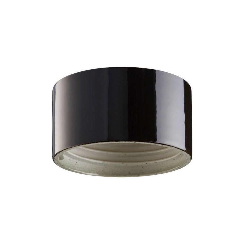 Porzellansockel 84.5mm Gewinde IP44 für LED Module | Ifö Electric schwarz