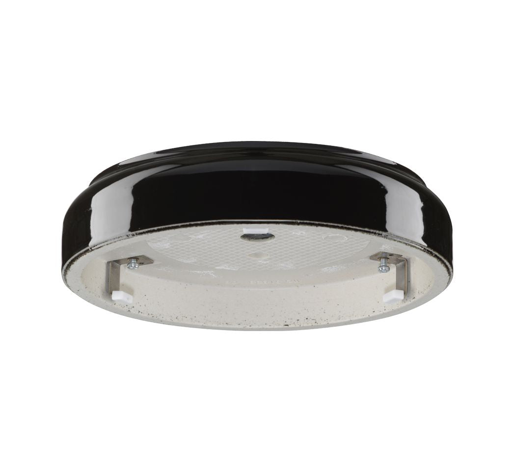 Porzellansockel Ohm 220 Bayonett Ø 184mm Gewinde IP44 ohne Lampenfassung schwarz | Ifö Electric