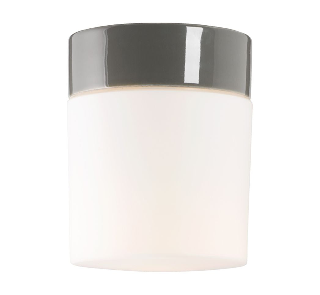 Opus 140/170 Led Porzellan Wand-/Deckenleuchte 3000K grau matt opal Ø 123.5mm | Ifö Electric