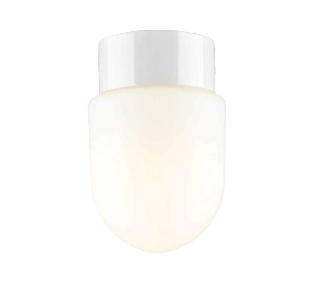 Saunalampe E27 Contrast Fridhem Wand-/ Deckenleuchte gerade – Porzellanleuchte IP44 | Ifö Electric