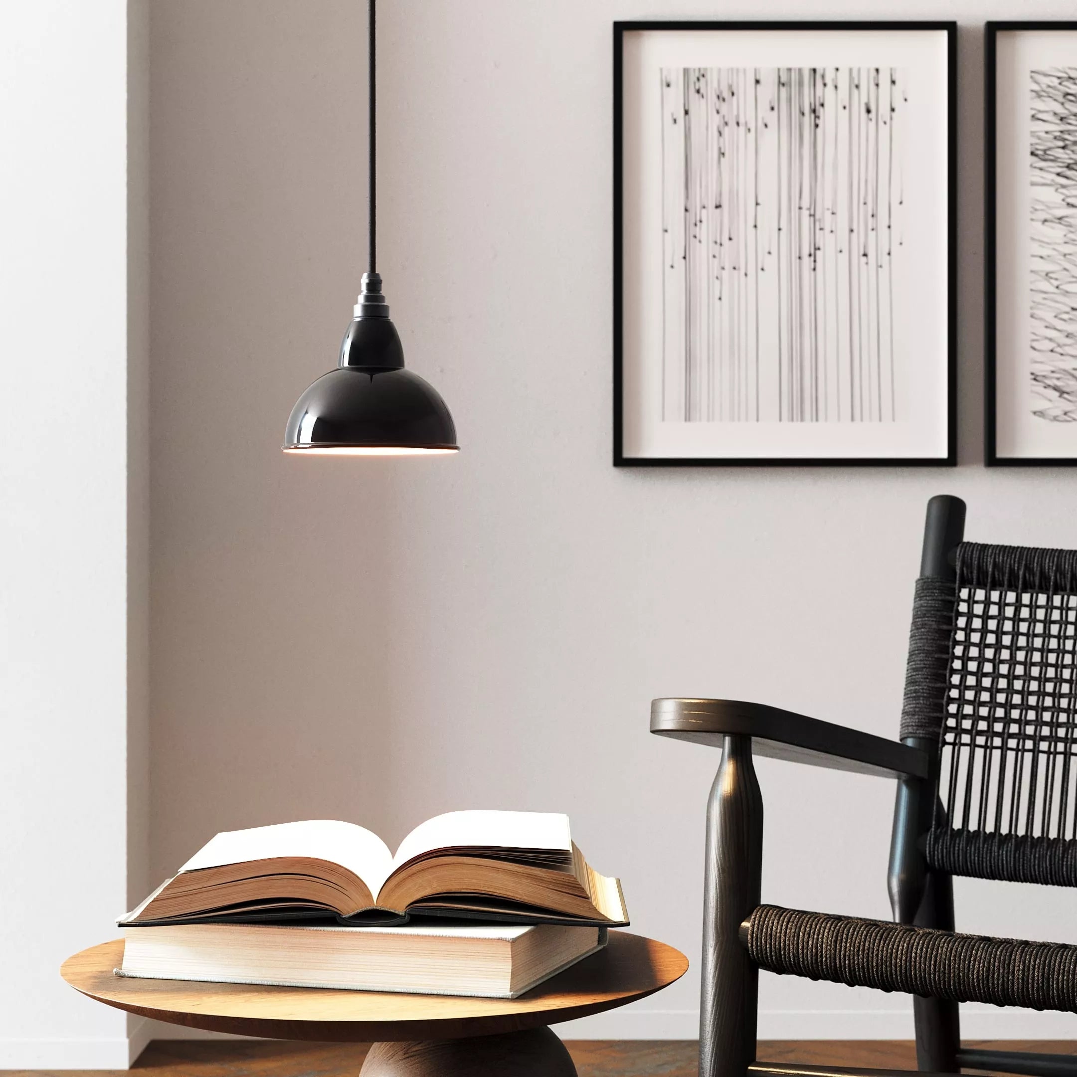 Retro Emaille Lampenschirm Miniature Bell