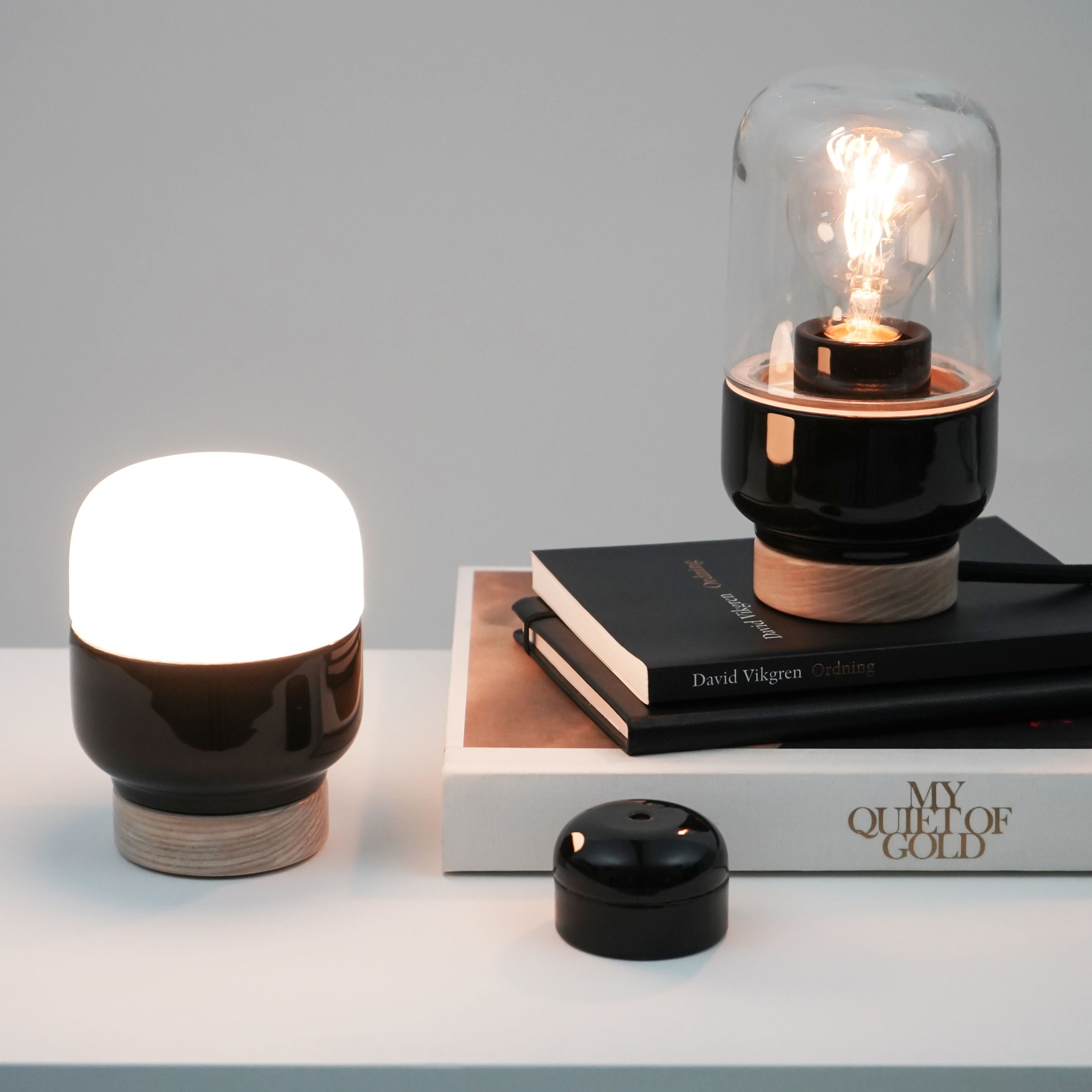 Lampe de table en porcelaine Ohm Table 100/190 opale mate IP20 | Ifö Électrique