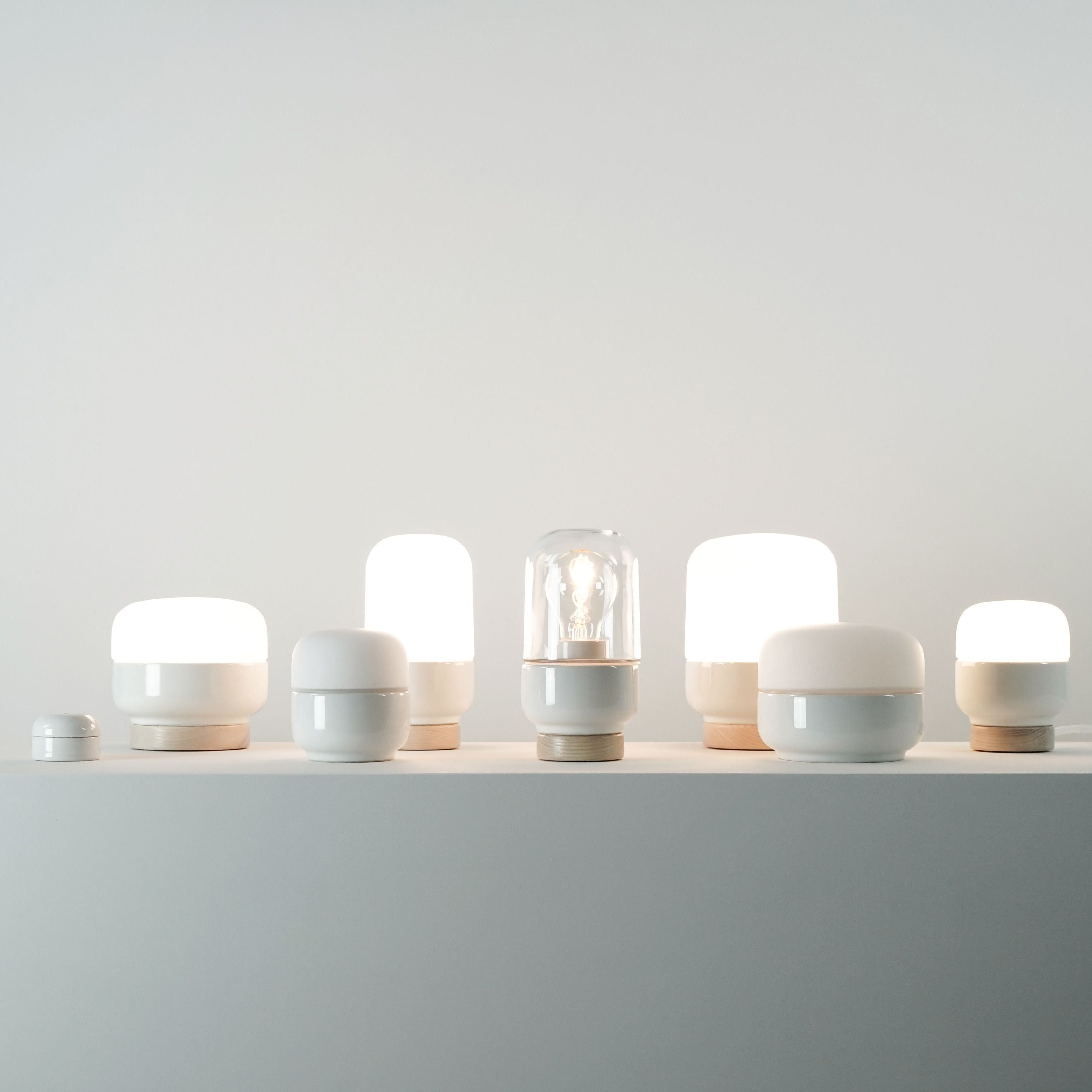 Tischleuchte Porzellan Ohm Table 100/130 weiss | Ifö Electric