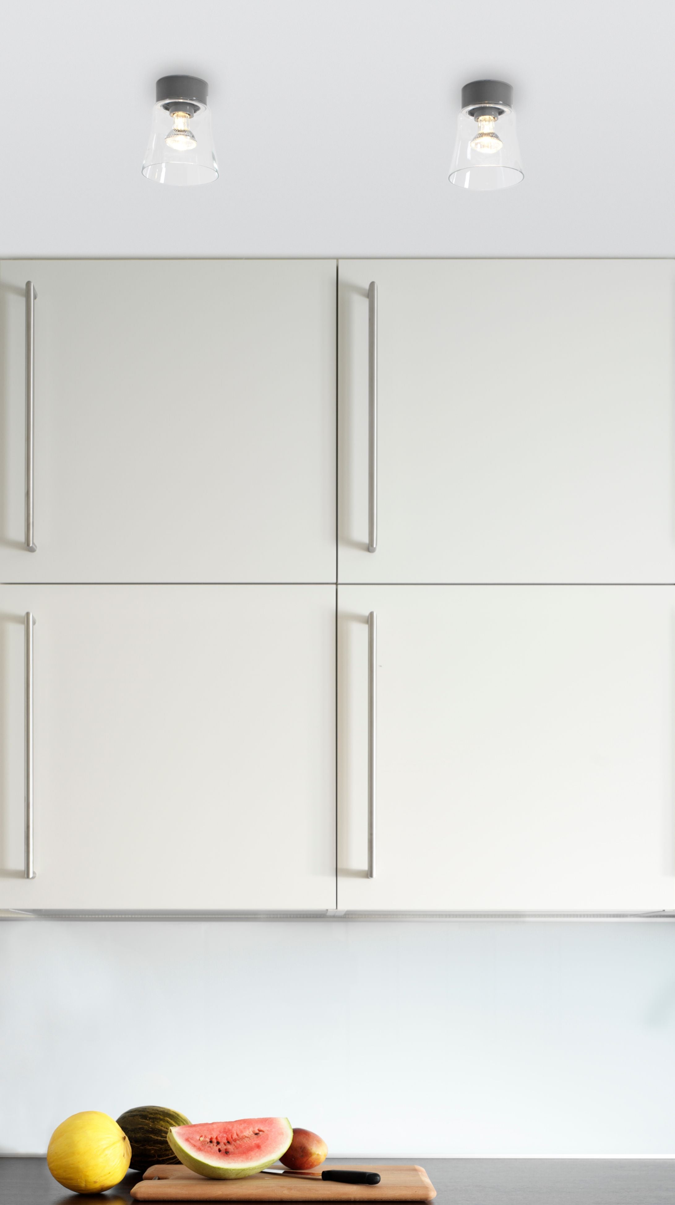 Open Anna Porzellanleuchte Klarglas E27 IP21 Küche | Ifö Electric
