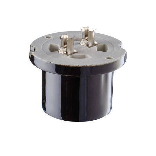 Ersatzteil Lampenfassung E27 glasiert mit Klemmhülse Sauna (52721, 52726, 52731, 52736) | Ifö Electric schwarz