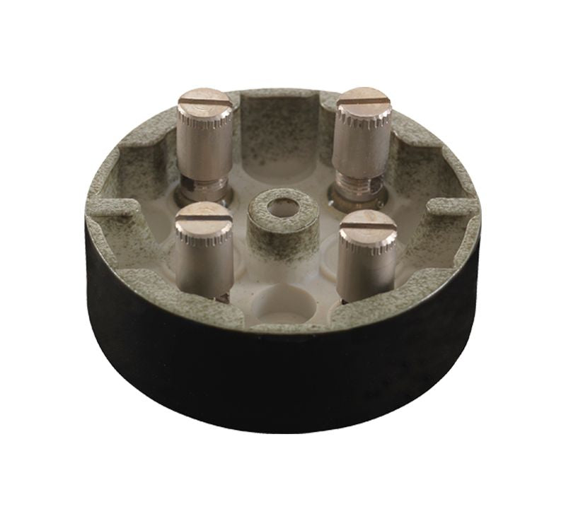 Abzweigdose Porzellan rund 55mm | Ifö Electric schwarz Sockel Innensicht