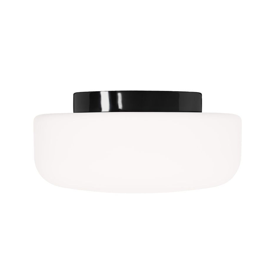 Solenne 360/175 Wand-/Deckenleuchte E27 Ø184mm schwarz | Ifö Electric