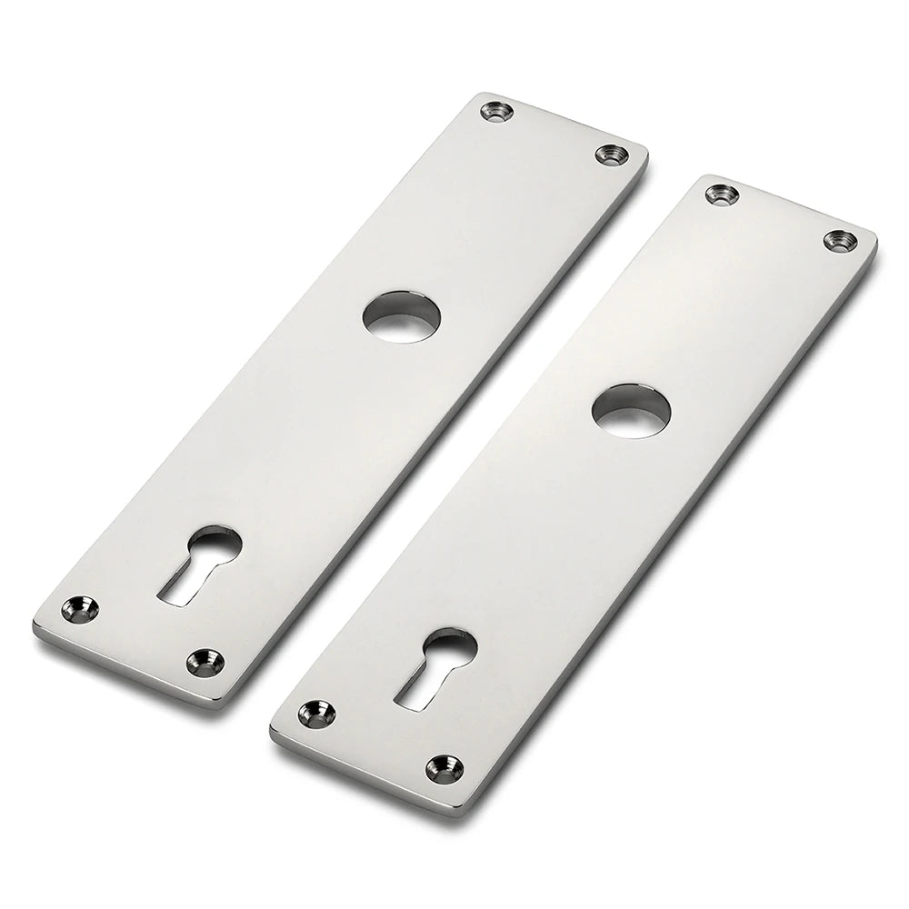 Türdrückerbaukasten THPG | Langschild KB 5451 Messing vernickelt (Paar)