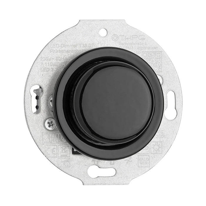 Dimmer LED THPG Porzellan schwarz