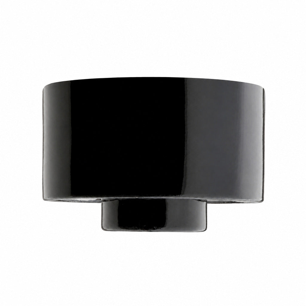 Porzellansockel 84.5mm Gewinde IP54 Schwarz | Zangra