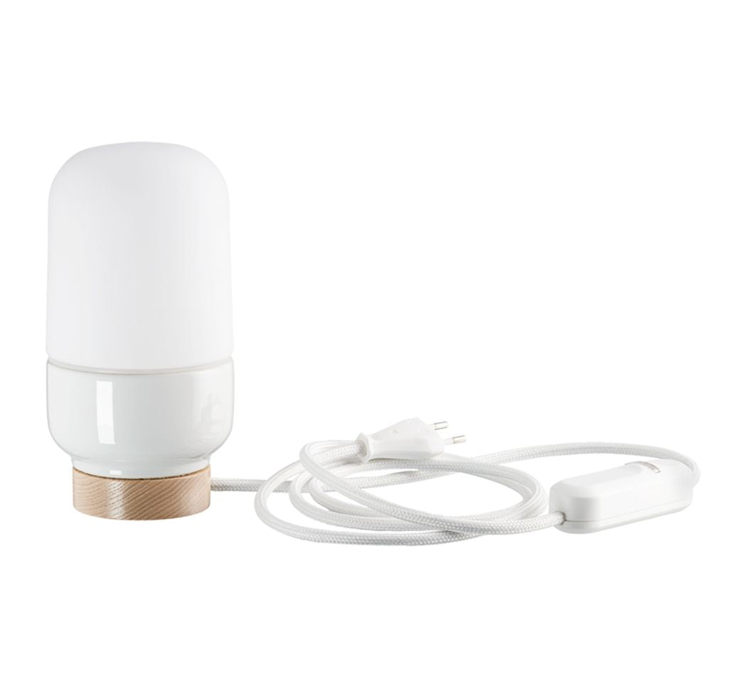 Table lamp porcelain Ohm Table 100/190 matt opal IP20 | Ifö Electric