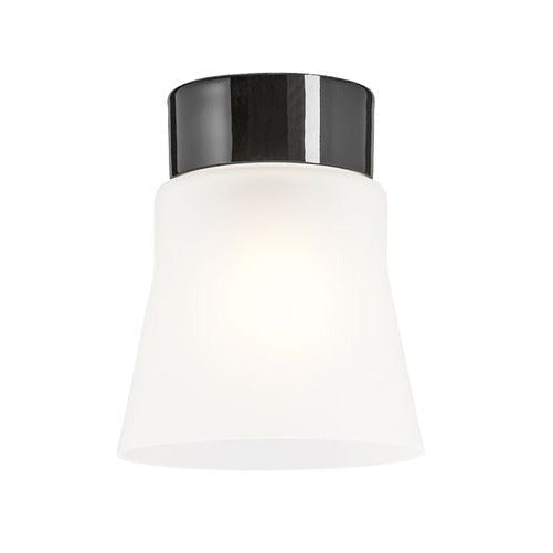 Open Anna Porzellanleuchte frosted E27 IP21 schwarz | Ifö Electric