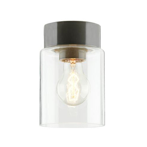 Open Tina Porzellanleuchte Klarglas E27 IP21 grau | Ifö Electric
