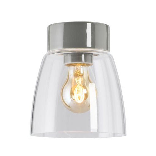 Open Klara Porzellanleuchte Klarglas E27 IP21 grau | Ifö Electric