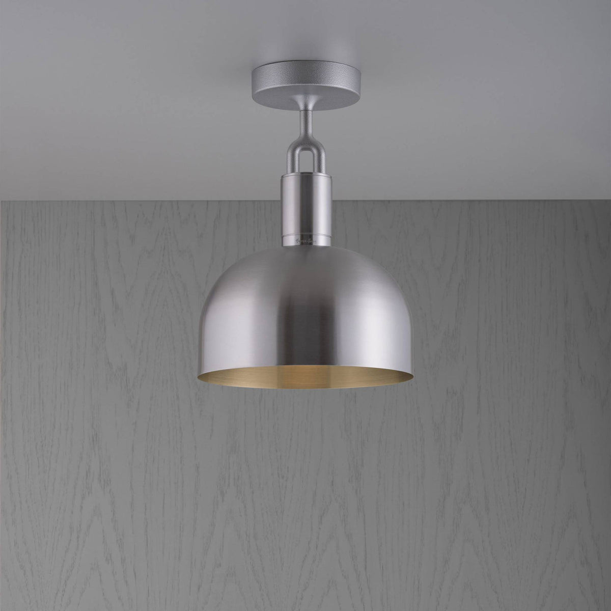 Buster + Punch Forked Deckenleuchte Medium in Stahl mit Metallschirm