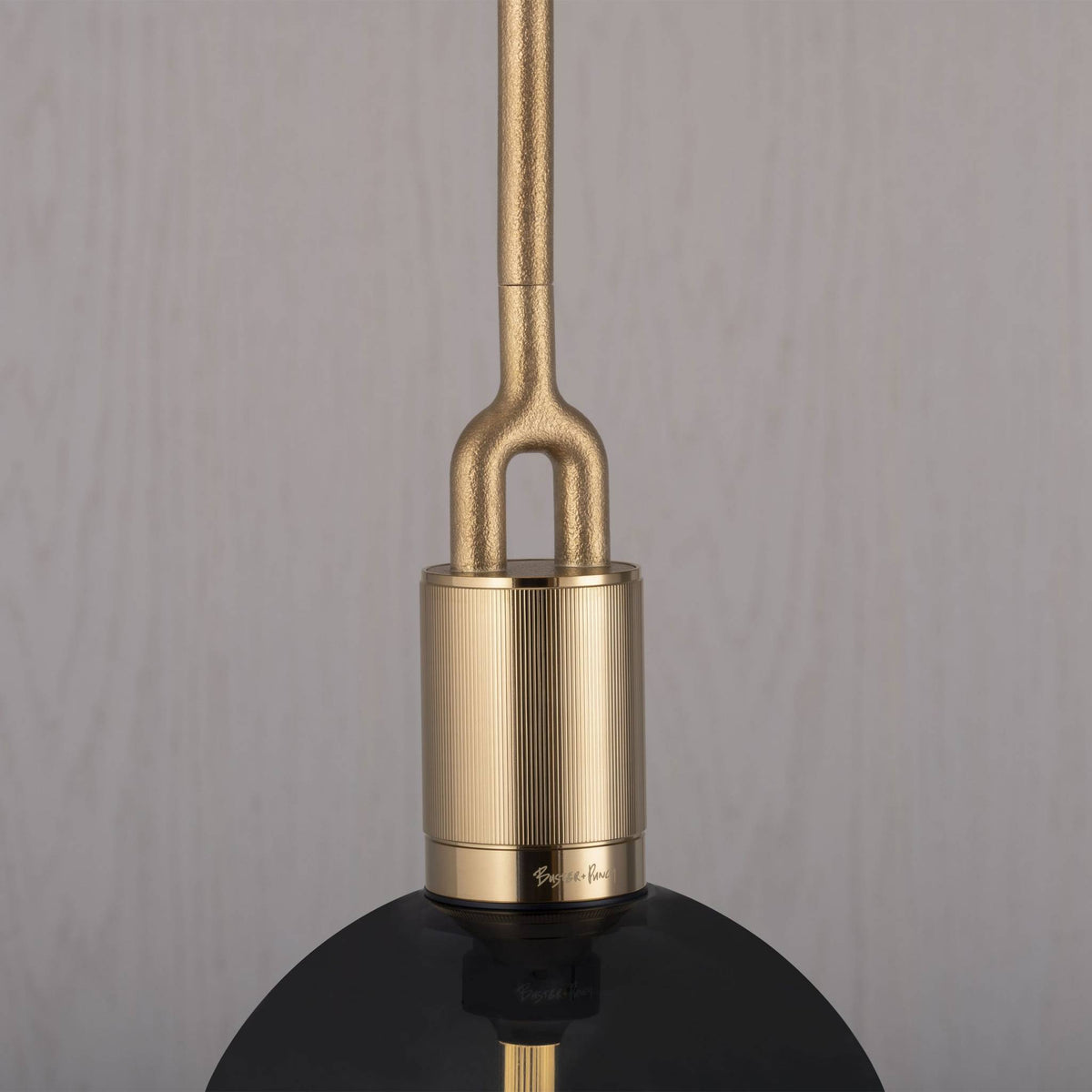 Forked Pendant Linear Globe Smoked
