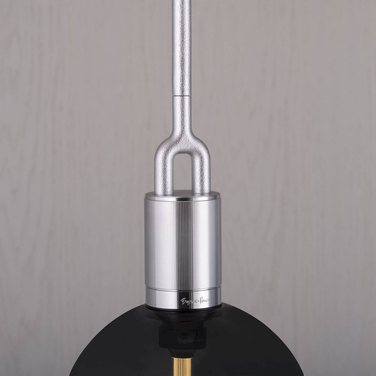 Forked Pendant Linear Globe Smoked