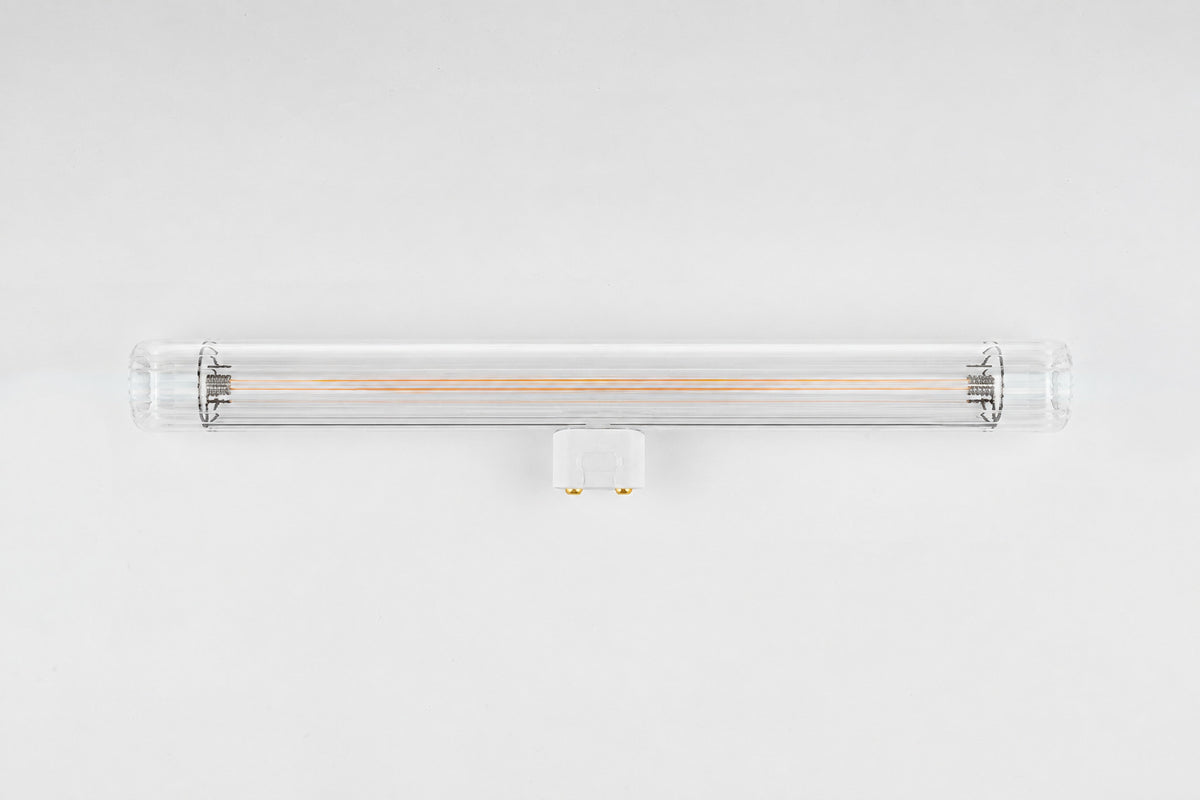 Linienleuchte Stabglühbirne S14d gerippt klar 30cm | Zangra