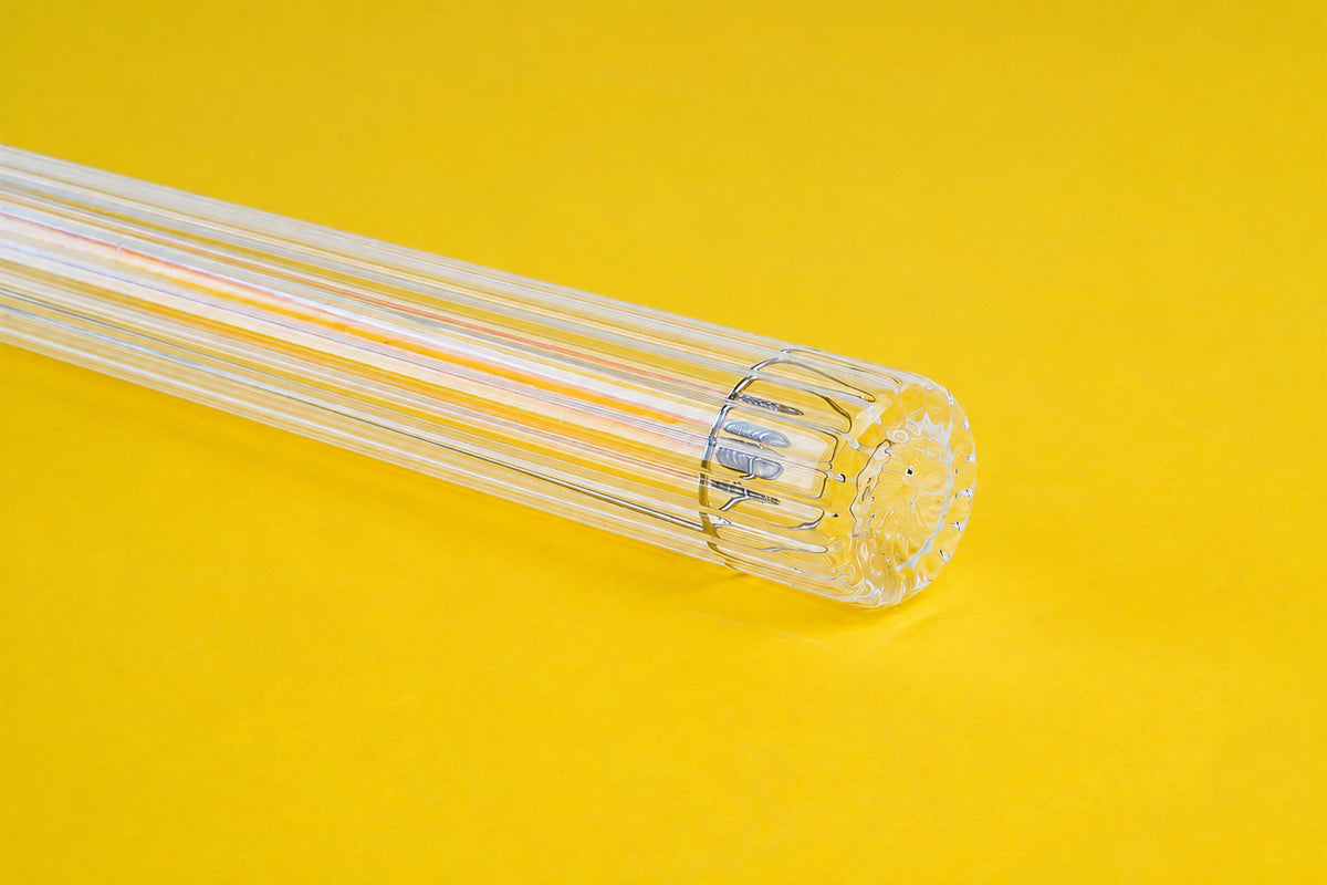 Linienleuchte Stabglühbirne S14d gerippt klar 30cm | Zangra