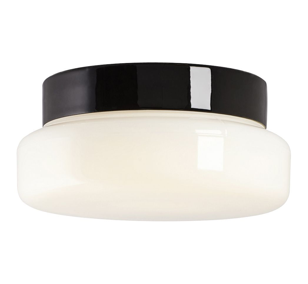 Classic 240 Led DALI 3000K Wand-/Deckenleuchte IP44 Ø185.5mm schwarz | Ifö Electric