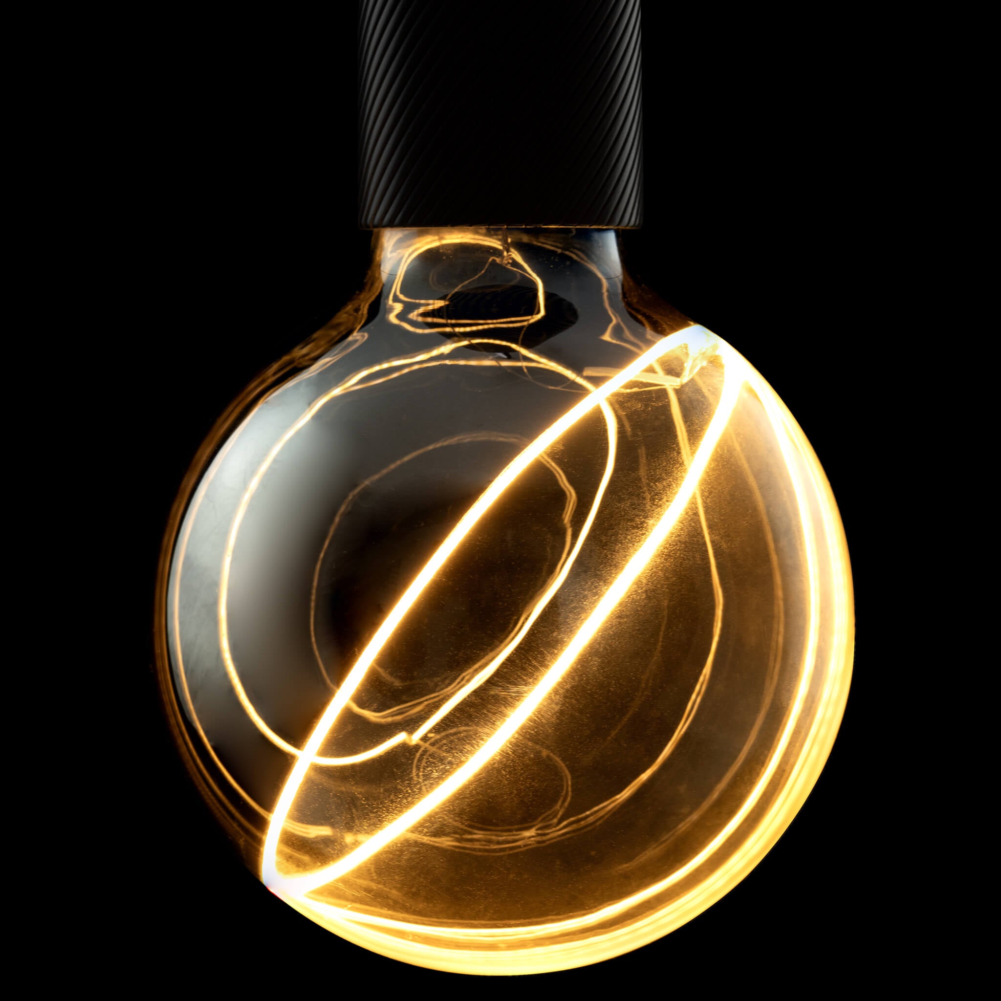 Led Filament Light Bulb | Illusion Globe Slanted 125 E27