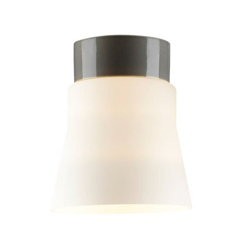 Open Anna Porzellanleuchte frosted E27 IP21 grau | Ifö Electric