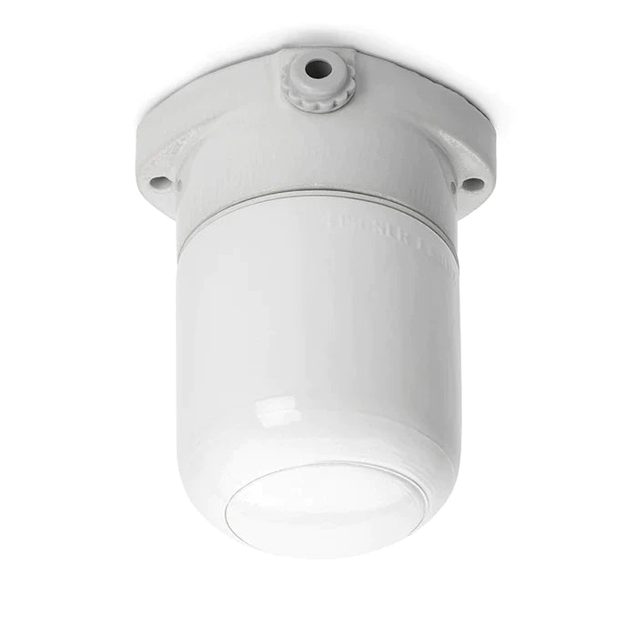 Plafonnier en porcelaine Lindner Lisilux S Sauna opalisé