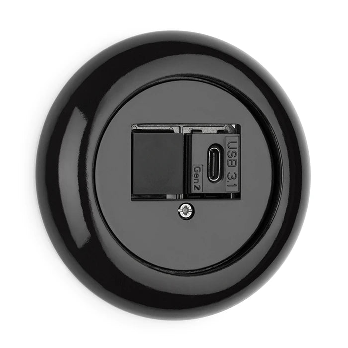 USB-C 3.1. Anschluss THPG Porzellan schwarz