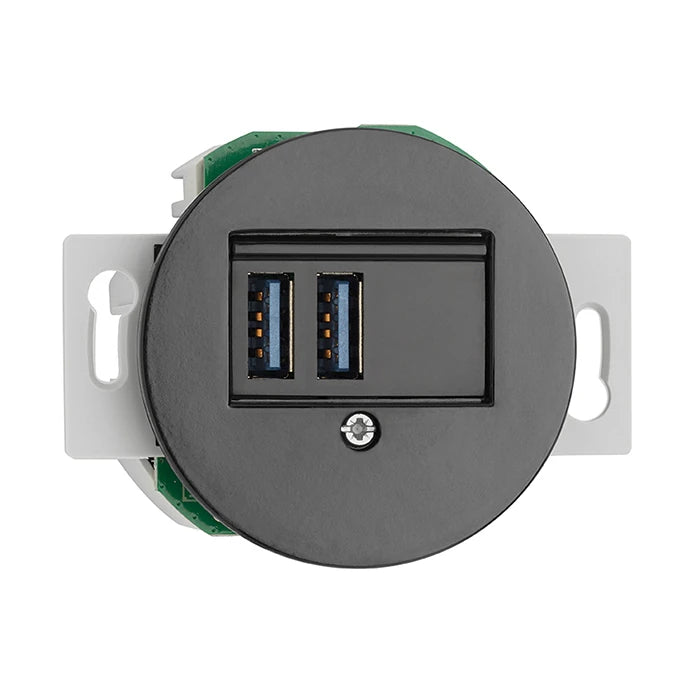 USB-Ladestelle THPG Porzellan schwarz