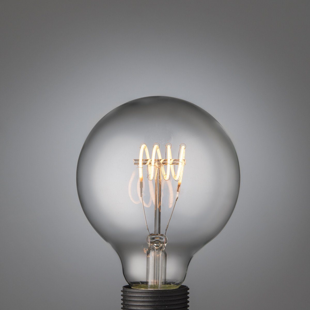 Retro Led Glühlampe | Big Led Filament Quad Loop Globe E27 - Edisson