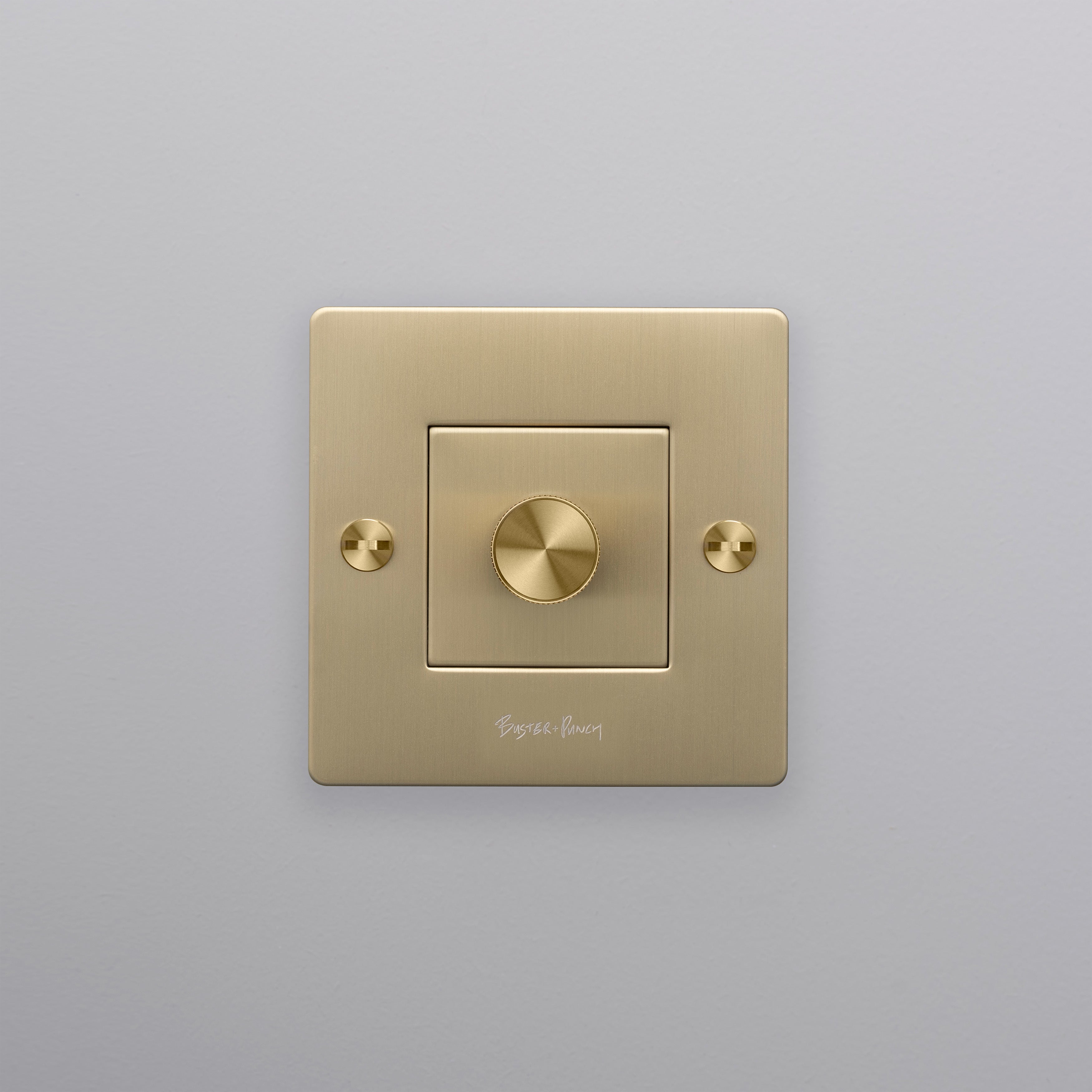 1G-Wanddimmer Messing