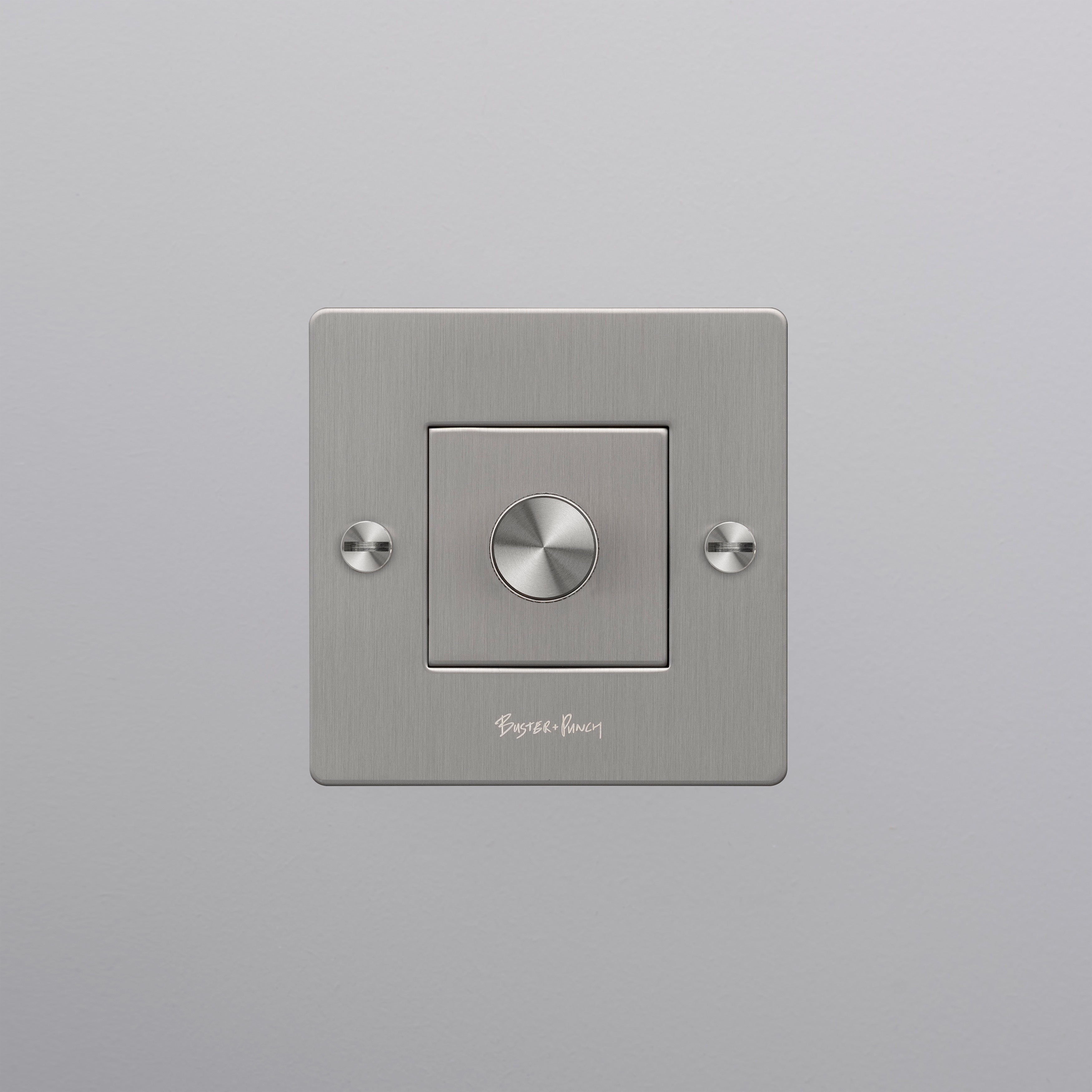 1G-Wanddimmer Stahl
