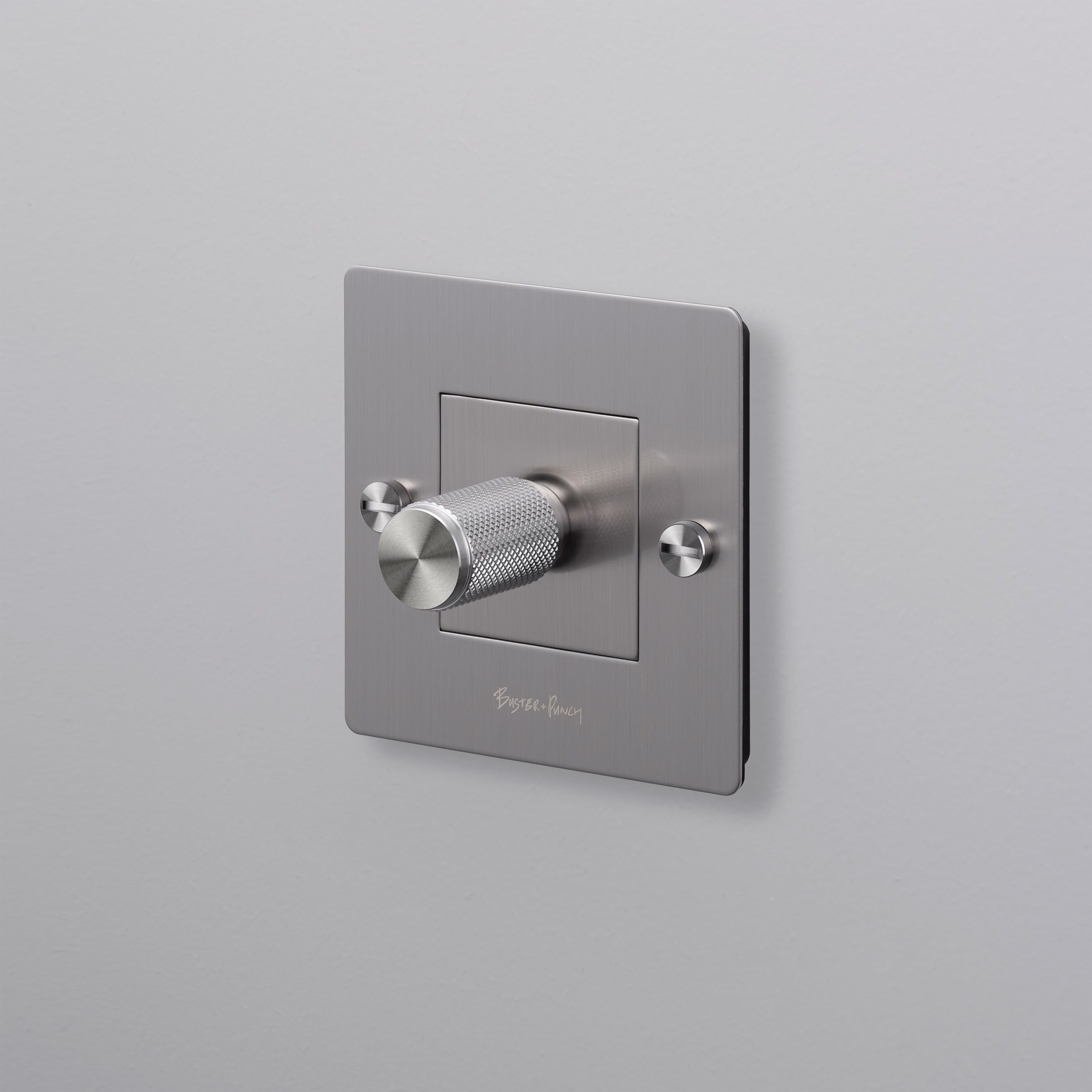 1G-Wanddimmer Stahl
