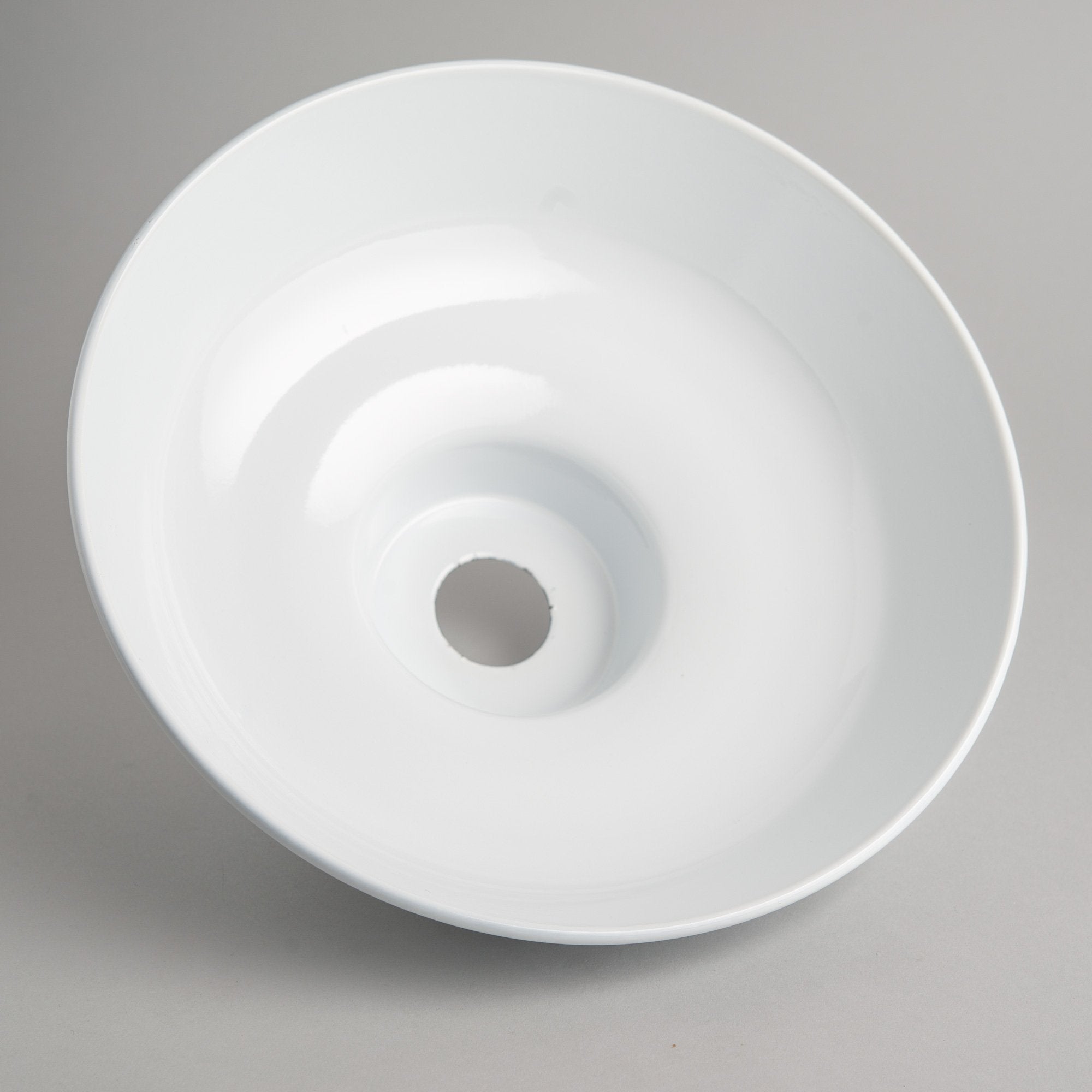 Retro Emailleschirm Industriestil Weiss - Edisson