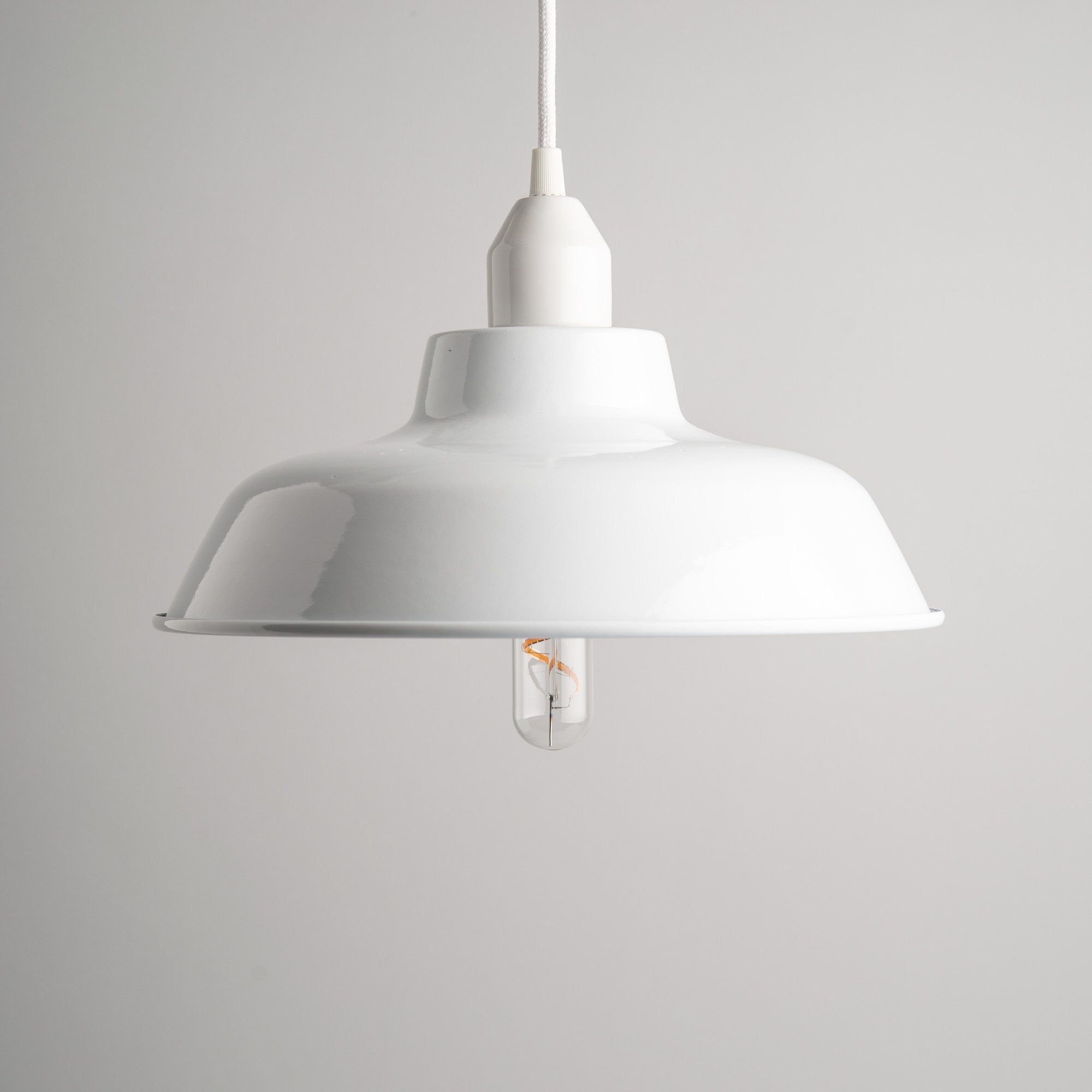 Emailleschirm Weiss - Edisson